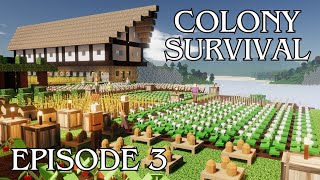 Wall is finished & Moving on to Copper Age ! - Colony Survival - Lets Play - Episode 3