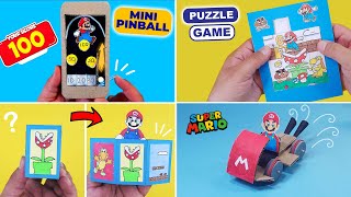 4 BEST Super Mario DIY. How to make Paper Game with Super Mario. Easy paper crafts for fans