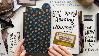 Reading Journal Set Up in a Sterling Ink Common Planner and Paper Republic XL