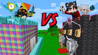 OP성 vs 몬스터 성 [빌드배틀] OP Castle vs Monster Castle in minecraft