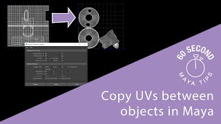 How to Copy UVs in Maya between identical meshes using the Transfer Attributes Tool