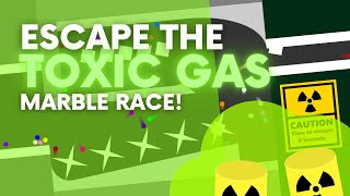 Escape the Toxic Gas - Survival Algodoo Marble Race