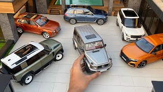 Luxury SUV Diecast Model Collection with Luxury House | Miniature Automobiles