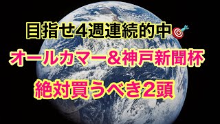 目指せ4週連続的中！オールカマーと神戸新聞杯の本命発表！！！