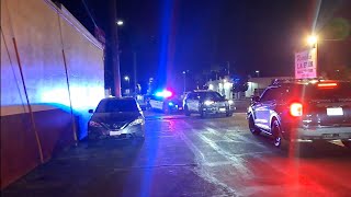 POSSIBLE SHOOTING WITH ALMOST A DOZENS COPS ON SCENE - FONTANA CA
