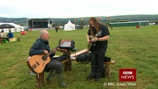 Matthew North and Marcus Vergette 21st July 2017 Chagstock Festival BBC Television Appearance