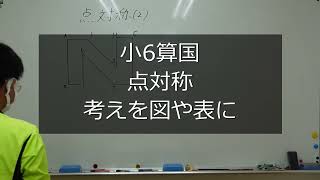 ナンバーワンゼミナール　小6算国　24,4,12 ダイジェスト版(点対称・考えを図や表に)