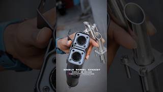 Double barrel exhaust with dual db killer now available 🤩|#bike #exhaust #sound #shorts #viral