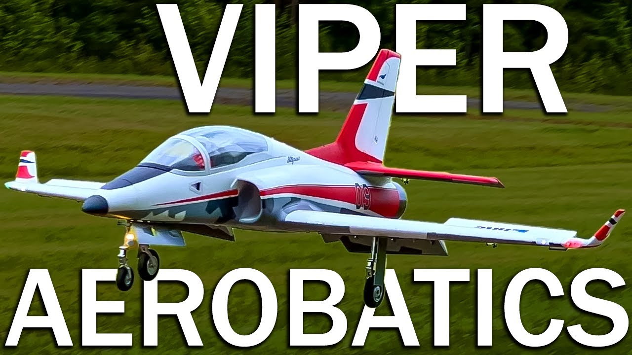 Piloting PRECISION RC Plane Aerobatics (E-flite Viper 90mm)