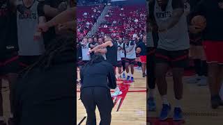 Dillon Brooks Turns Rockets' Practice into a Dance Party🕺 #shorts
