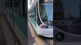 【広電路面電車】800形\u00265100形　袋町電停出発　#shorts