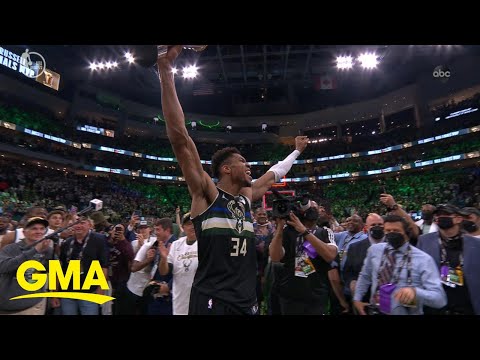 Milwaukee Bucks Win 1st NBA Title In 50 Years L GMA - YouTube