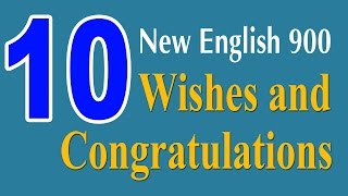 Learning English Speaking Course - New English Lesson 10 - Wishes and Congratulations