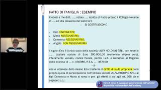 Patto di famiglia | Dott.ssa Anna Armento