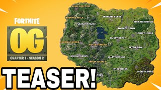 Fortnite OG פרק 1 עונה 2 עדכון מפה TEASER! 😱 (החזרות מוטות)