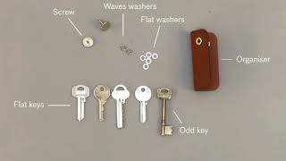 The Key Organiser - Set up instructions for 4 keys or more.