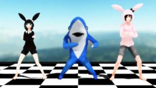 [MMD] dance wit shark [Wonderful nippon]