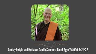 Sunday Insight and Metta, Guest Ayya Virāñāni: #3 Living Metta w/ Intention