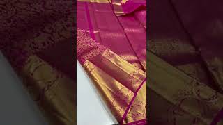 Pure hand weaved kanjivaram silk saree with vanasingaram patten 😍@savishta_silks