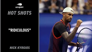Nick Kyrgios Hits Ridiculous Drop Shot | 2022 US Open