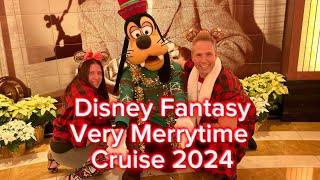 DISNEY FANTASY Very Merrytime Cruise!! Shows, Tree Lighting, Characters, Santa \u0026 MORE!!!