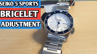 Seiko 5 sports bricelet adjustment