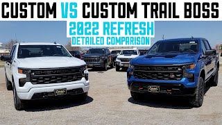 2022 Custom Refresh vs 2022 Custom LT Trail Boss Refresh - Side by Side Comparison