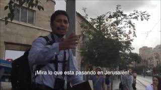 Predicando el evangelio a judios ortodoxos de Jerusalen