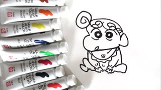 クレヨンしんちゃんイラスト ひまわりの描き方 ゆっくり編 野原ひまわり クレヨンしんちゃん