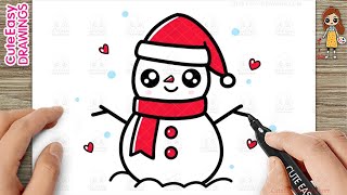 How To Draw A Snowman Snowboarding Videos For Kids