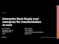 AWS re:Invent 2020: Enterprise Next: Ready your enterprise for transformation at scale