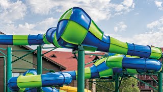 Triple Twist - Water Slide With 3 Funnels!