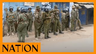 Police engage with protesters in Kibra