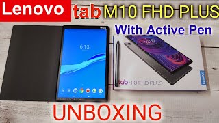 Lenovo Tab M10 FHD Plus | Unboxing \u0026 Review | with Active Pen | Lenovo | Best Budget Tablet