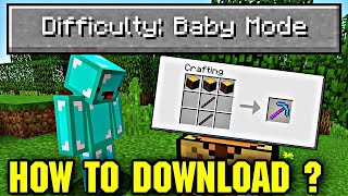 #MINECRAFT #NEWHOW TO DOWNLOAD BABY MOD IN MINECRAFT PE FOR ANDROID ?