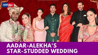 From Kareena Kapoor-Saif to Ranbir Kapoor-Alia Bhatt, Stars Shine at Aadar Jain-Alekha’s Wedding