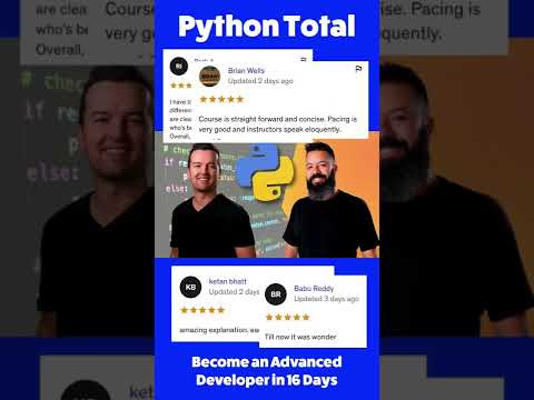 Exclusive Preview: Python TOTAL Udemy Course – Free Preview!