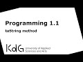 Java: toString method