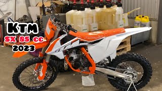 Ktm 85 sx 2023😍first start+ walk around