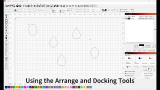 Using Arrange and Dock Tools in Lightburn