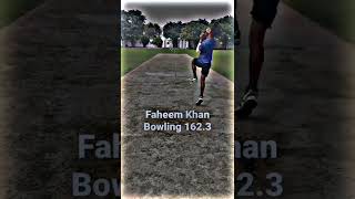 Faheem Khan bowling speed | Faheem Khan Bowling Multan 162.3😱#shorts #faheemkhan #cricket