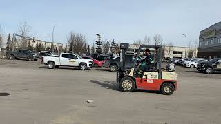 USED 1999 NISSAN UGJ02A30PV PNEUMATIC TIRE FORKLIFT