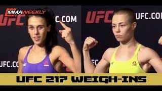 UFC 217 Official Weigh-Ins: Joanna Jedrzejczyk vs Rose Namajunas