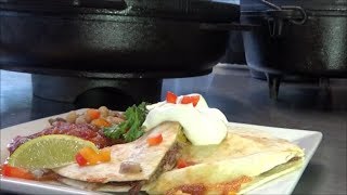 The NEW Lodge Cook-It-All Griddle First Cook - Smoked Brisket Quesadillas