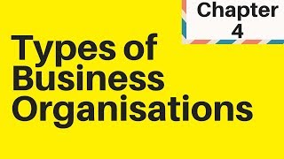 1.4 Types of Business Organisations IGCSE Business Studies