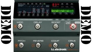 Tc Electronic Nova System - DEMO - modulations effects, Delay , Reverb etc ...