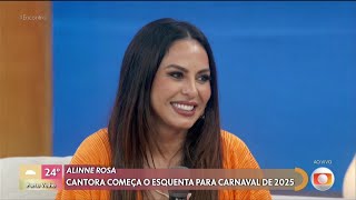 Encontro com Patrícia Poeta - Participação da cantora Alinne Rosa 03/01/2025