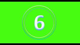 CountDown 6s - (Greenscreen, Sound Effect, No Copy Right)