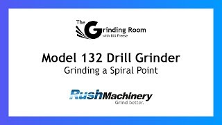 Rush 132 Drill Grinder - Grinding a Spiral Point