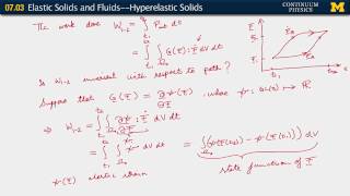 07.03. Elastic solids and fluids--hyperelastic solids